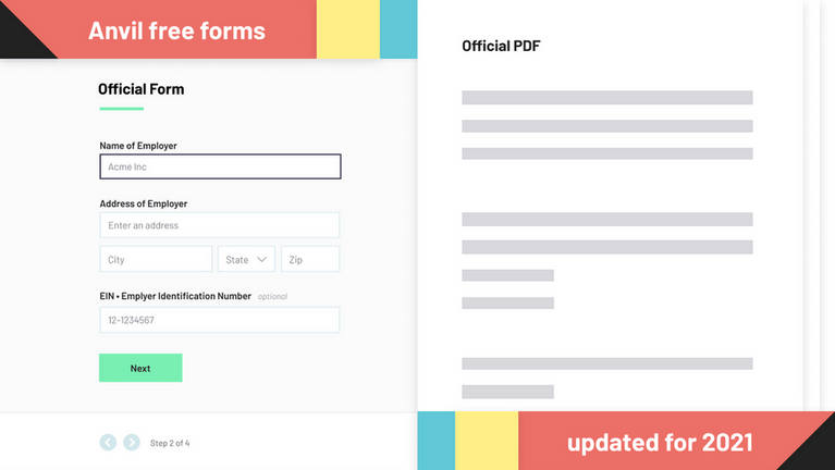 Free forms updated for 2021