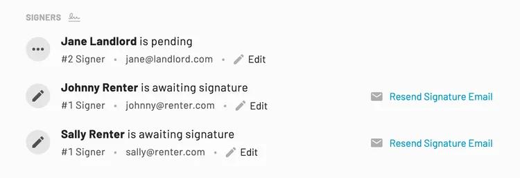 Mixing unordered and ordered signing