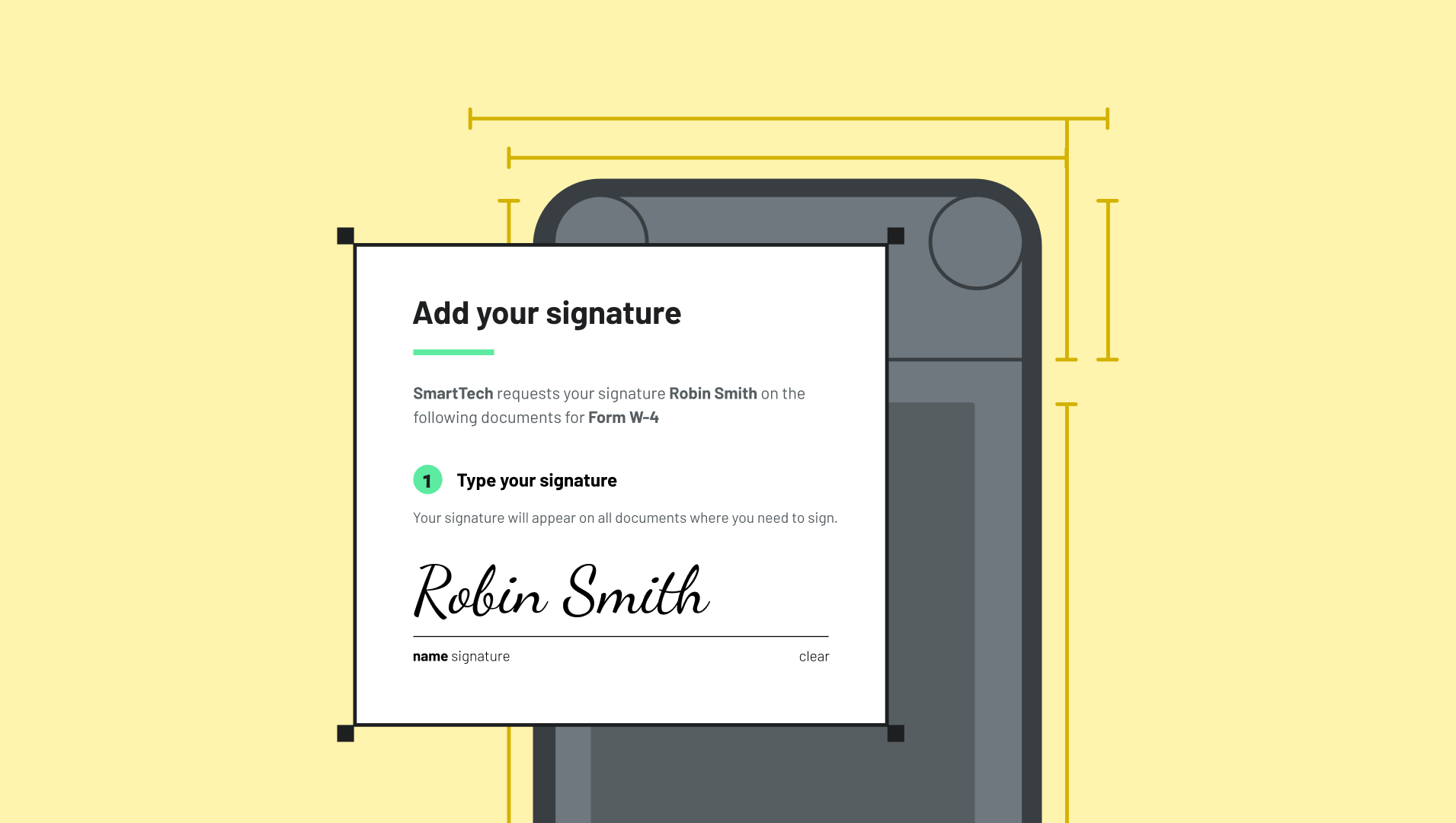 Embedded e-signatures