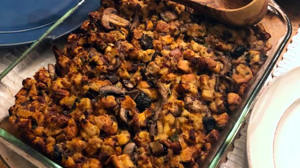 Brown Butter, Sage, and Wild Mushroom Dressing