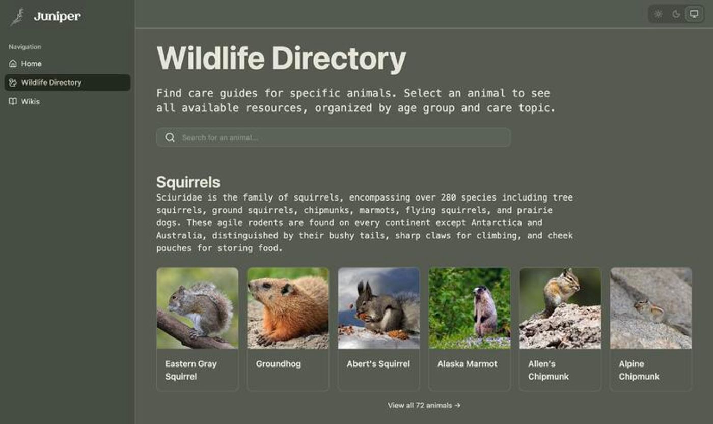 Juniper Wildlife Directory