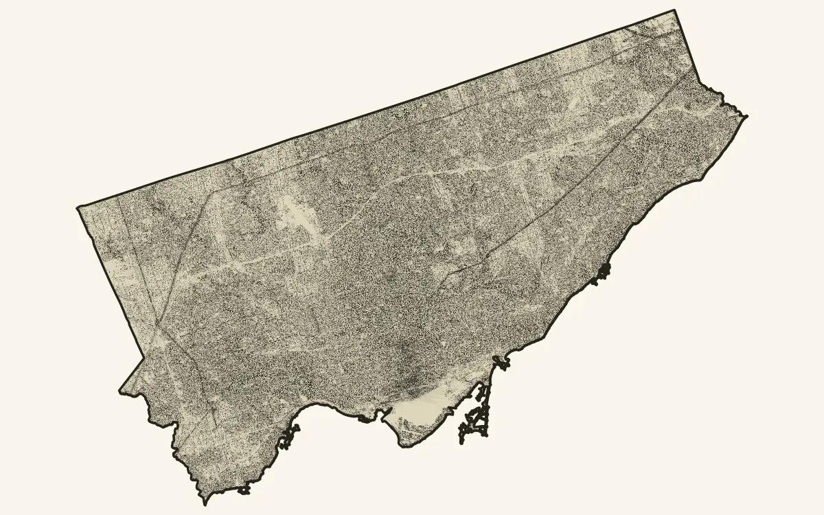 Modelled shaded hours across Toronto.