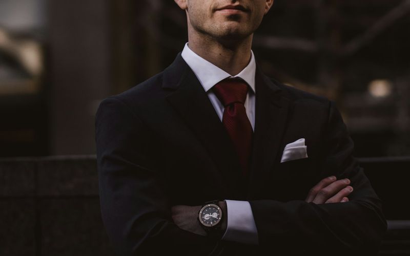 Confident business leader in professional attire