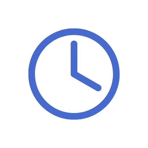 Clock icon representing more time to focus on building