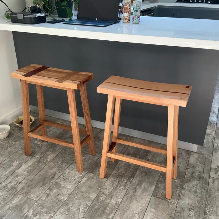 Custom Barstool Pair — view 22