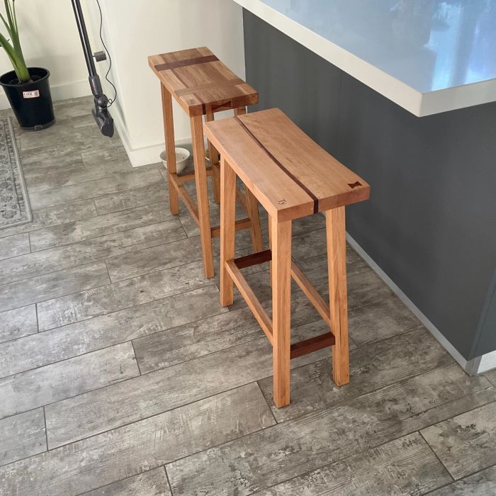 Custom Barstool Pair — view 24