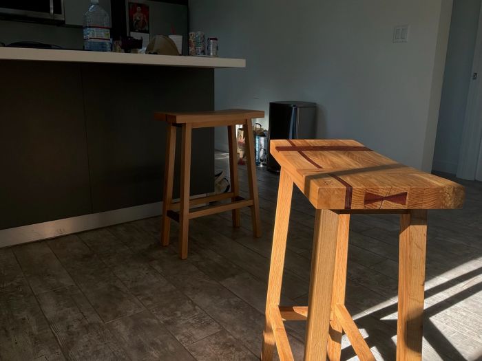 Custom Barstool Pair — view 5