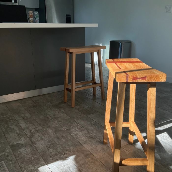 Custom Barstool Pair — view 6