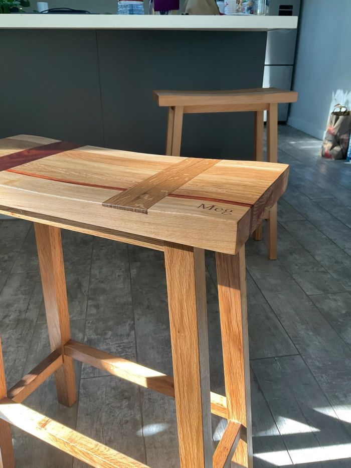 Custom Barstool Pair — view 2