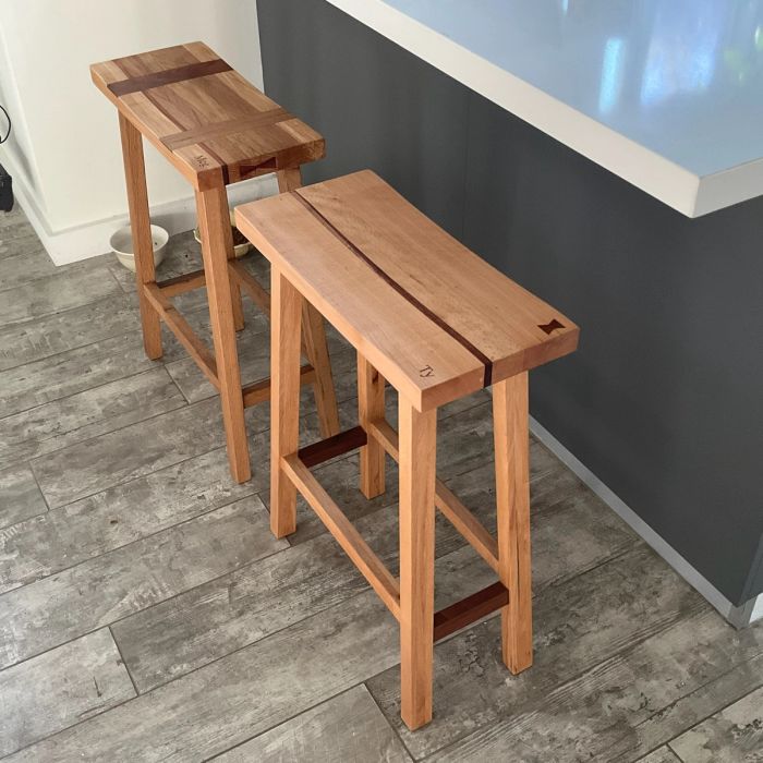 Custom Barstool Pair — view 25