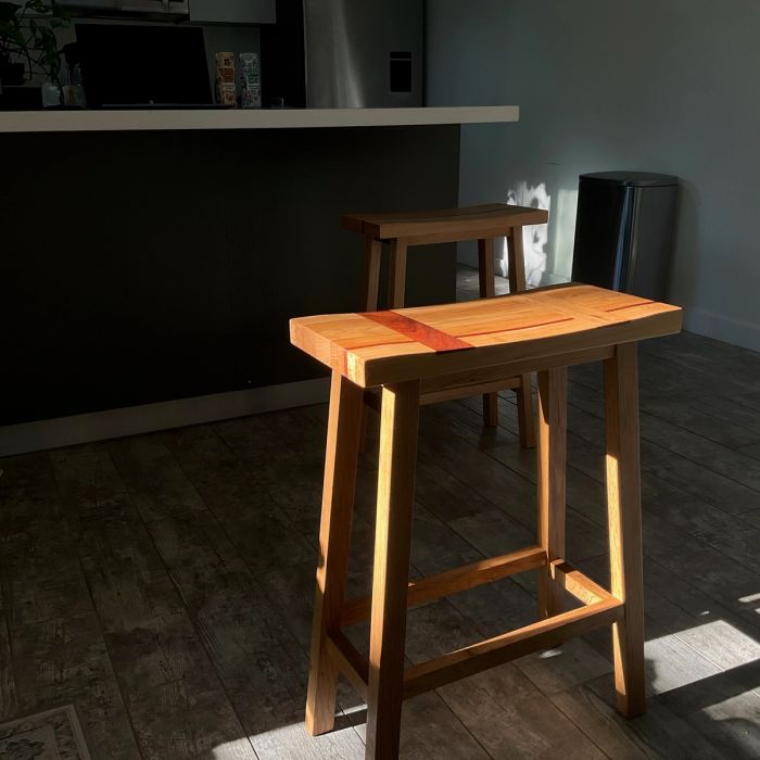 Custom Barstool Pair — view 8
