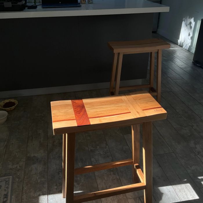 Custom Barstool Pair — view 9