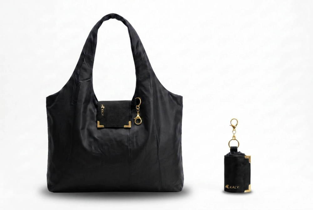 Totebag llavero Athenas Ónix