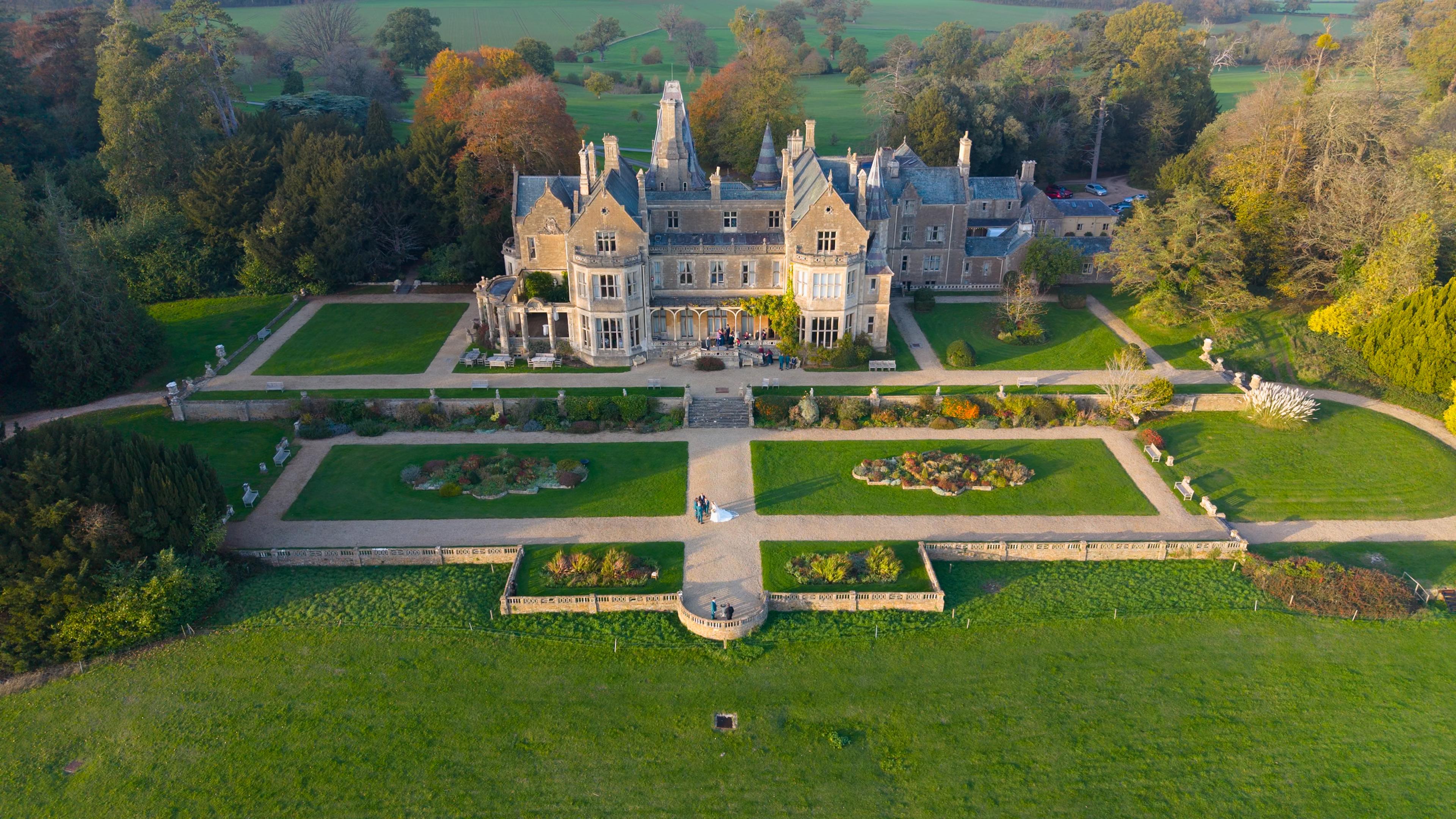 Aerial view of the venue grounds