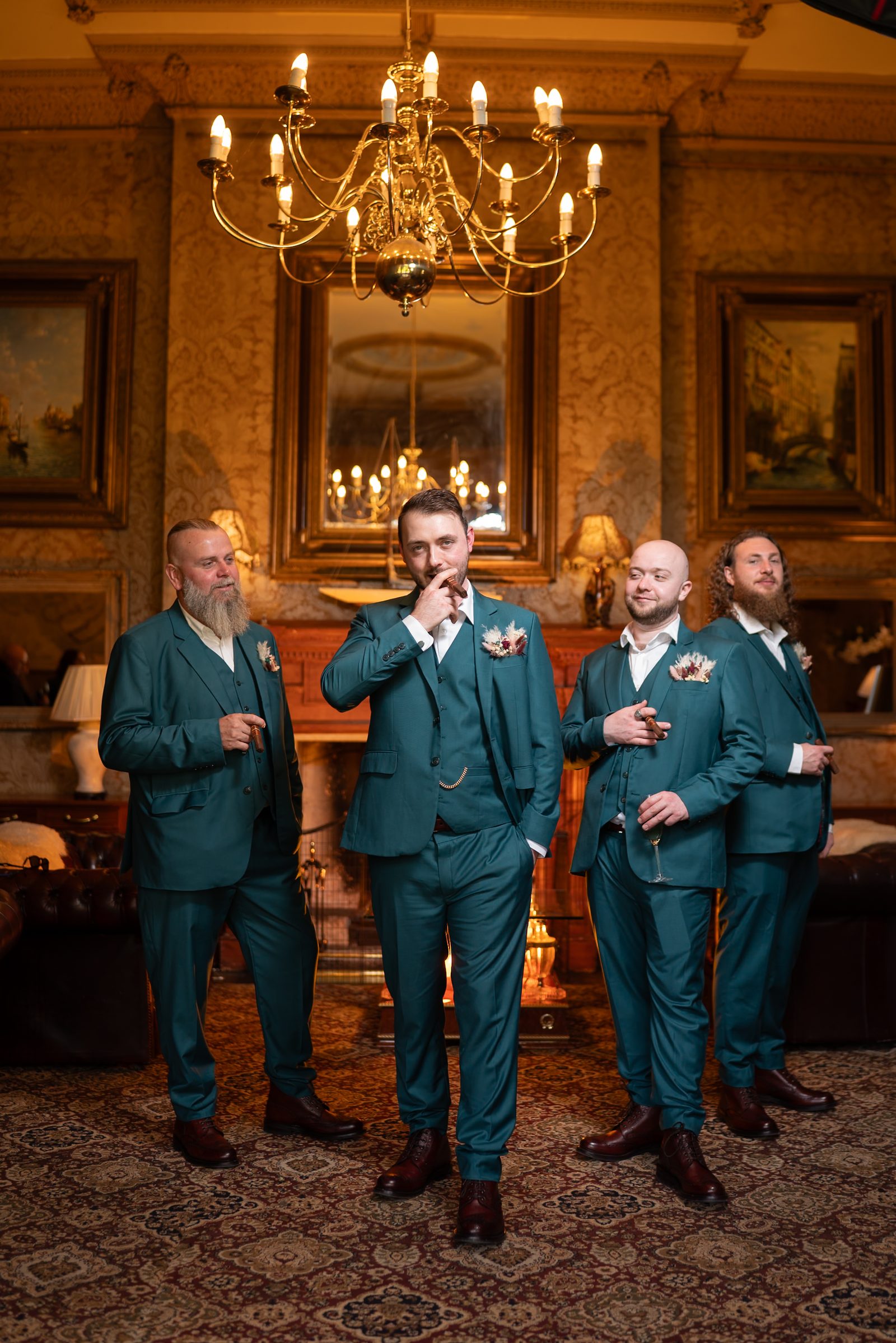 Tender moment between the couple