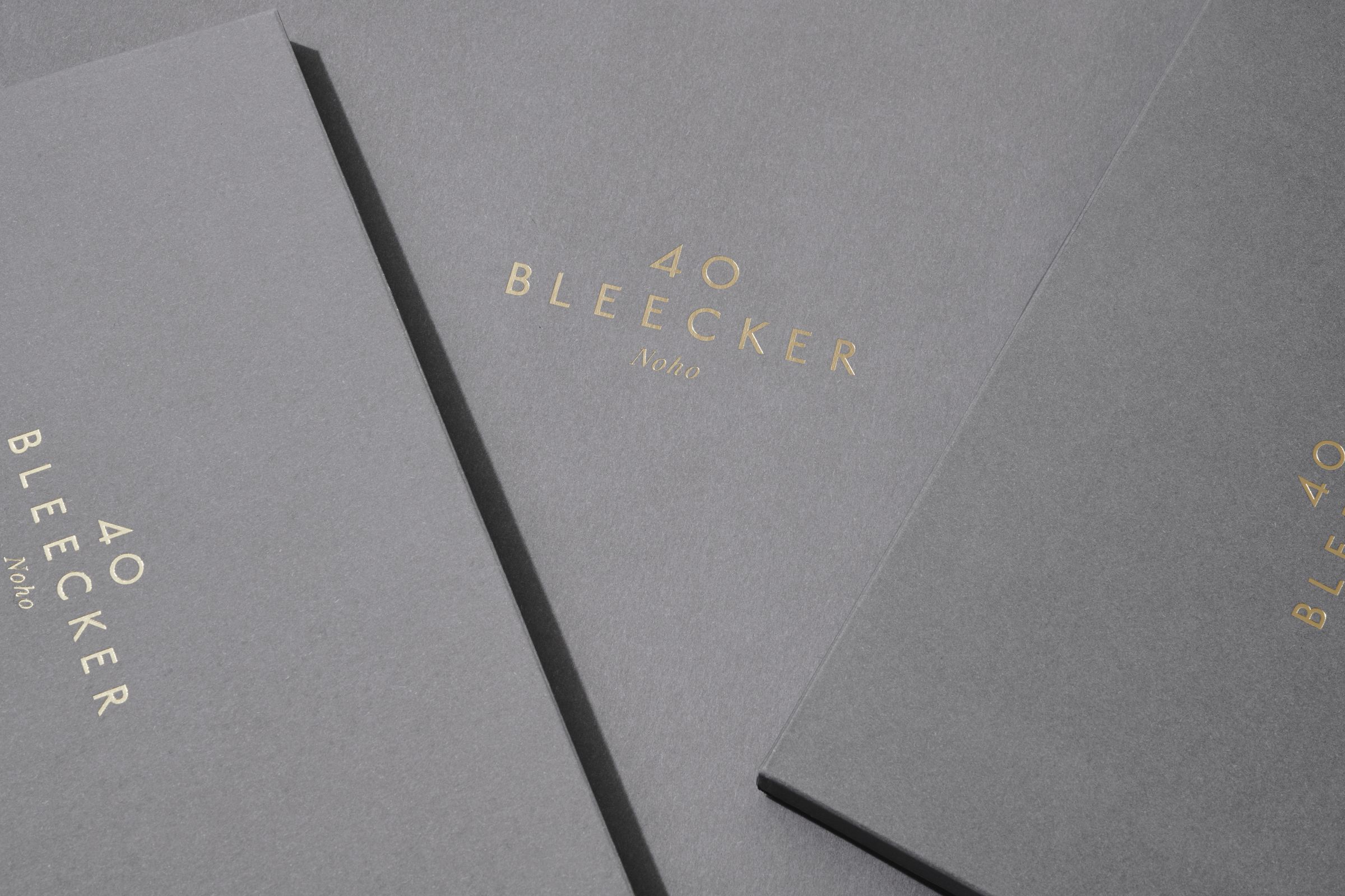 40 Bleecker marketing materials envelope design