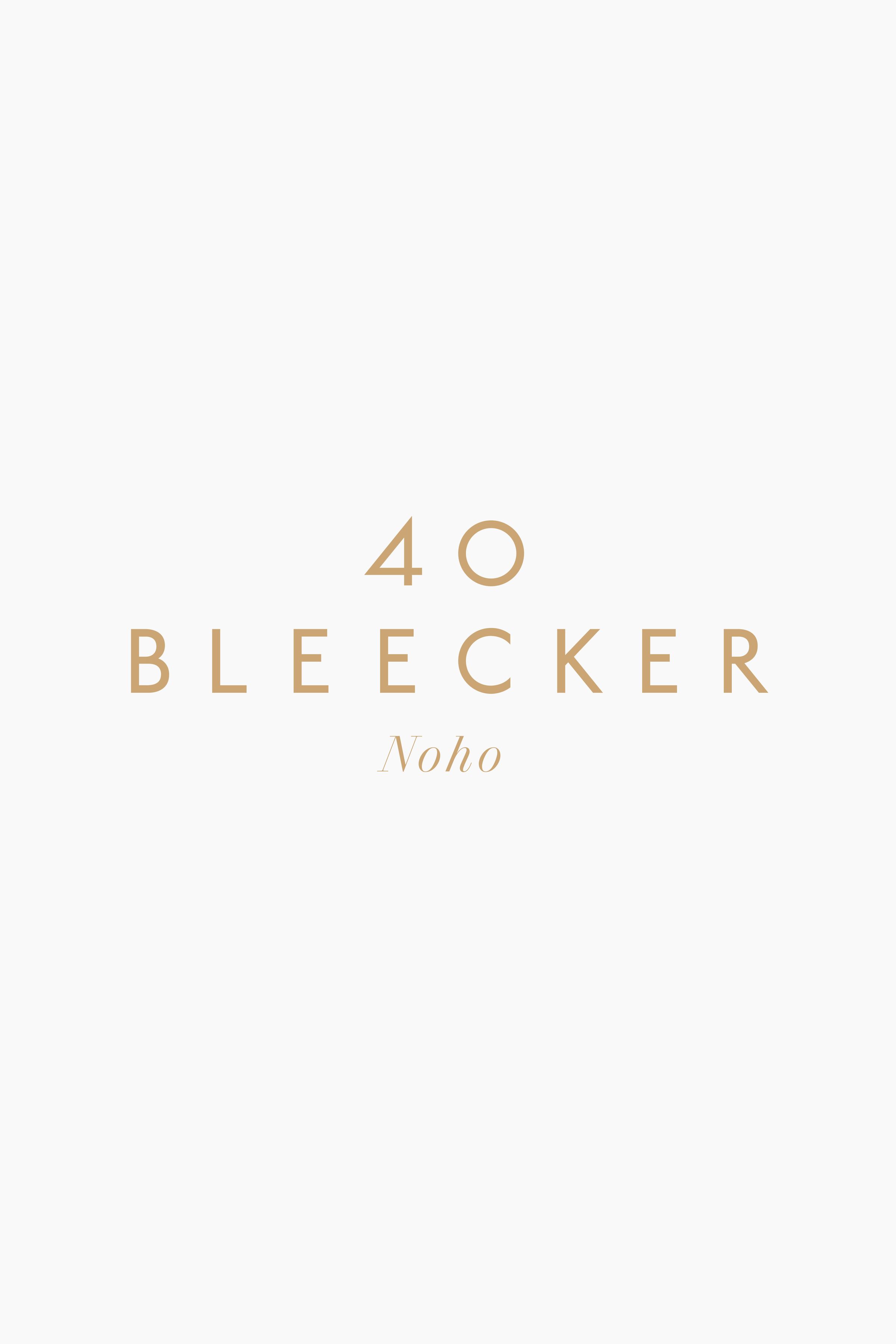 40 Bleecker logo design