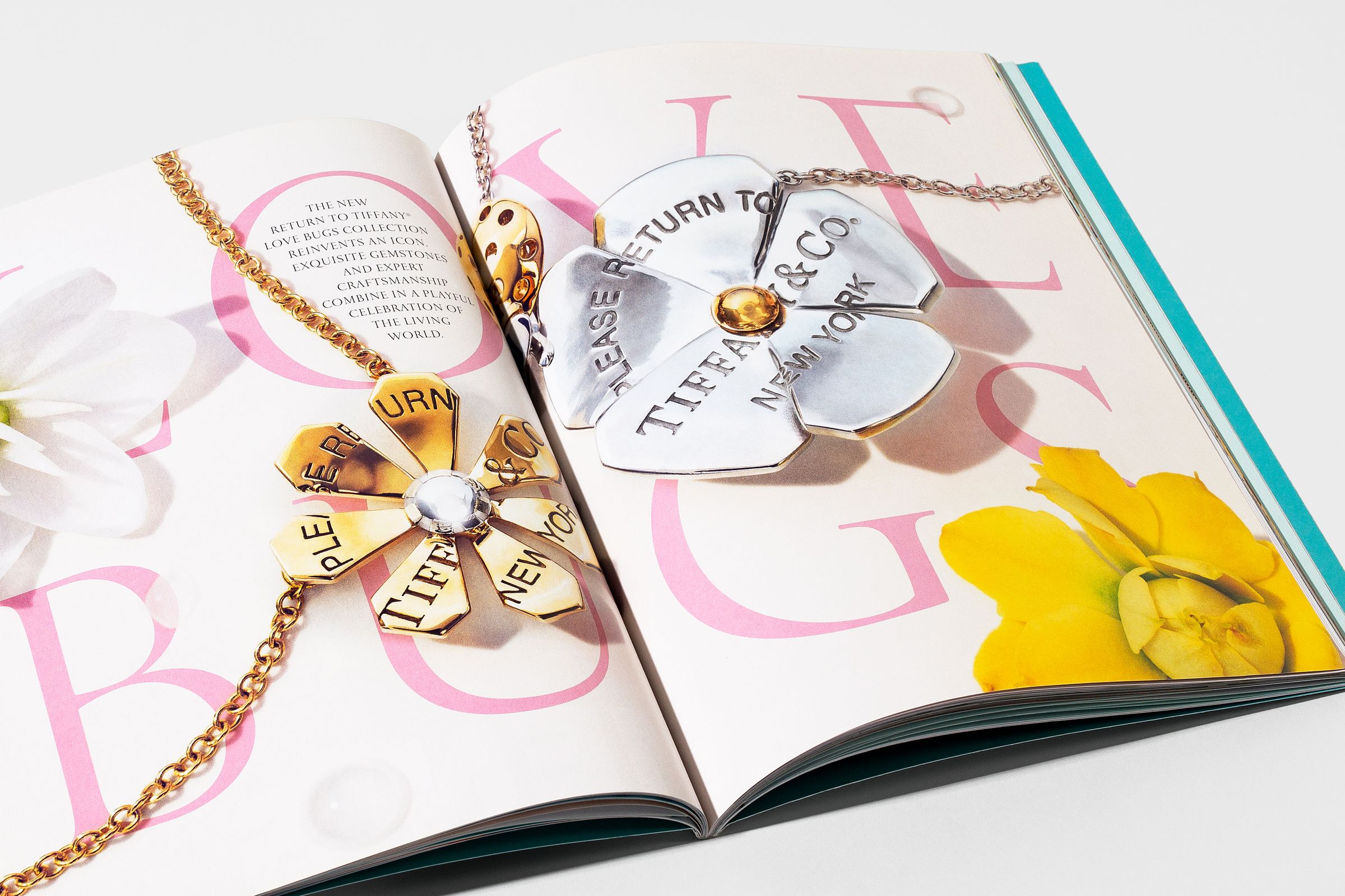 This is Tiffany magazine issue 9 spread design for Love Bugs