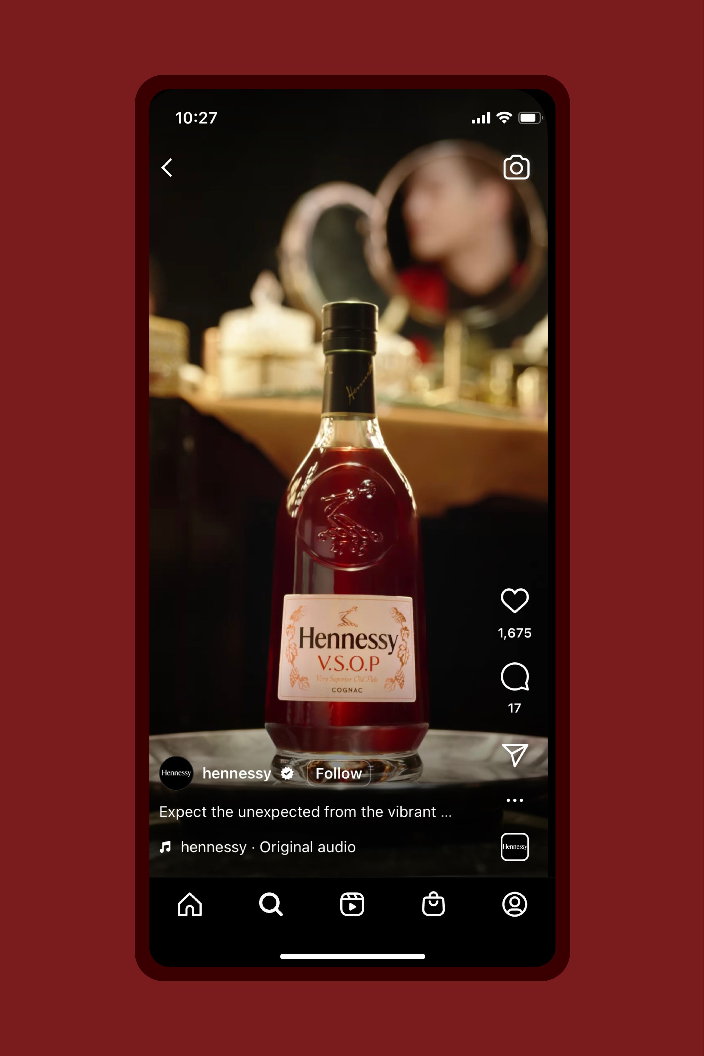 Hennessy VSOP instagram