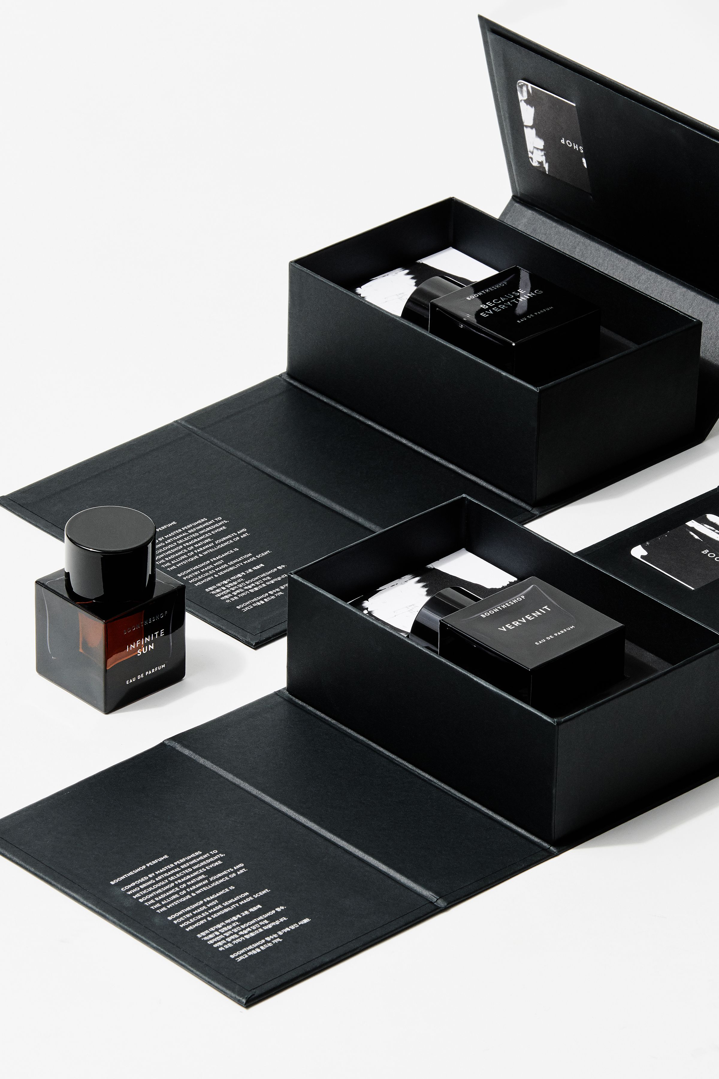 BOONTHESHOP fragrances outer packaging design