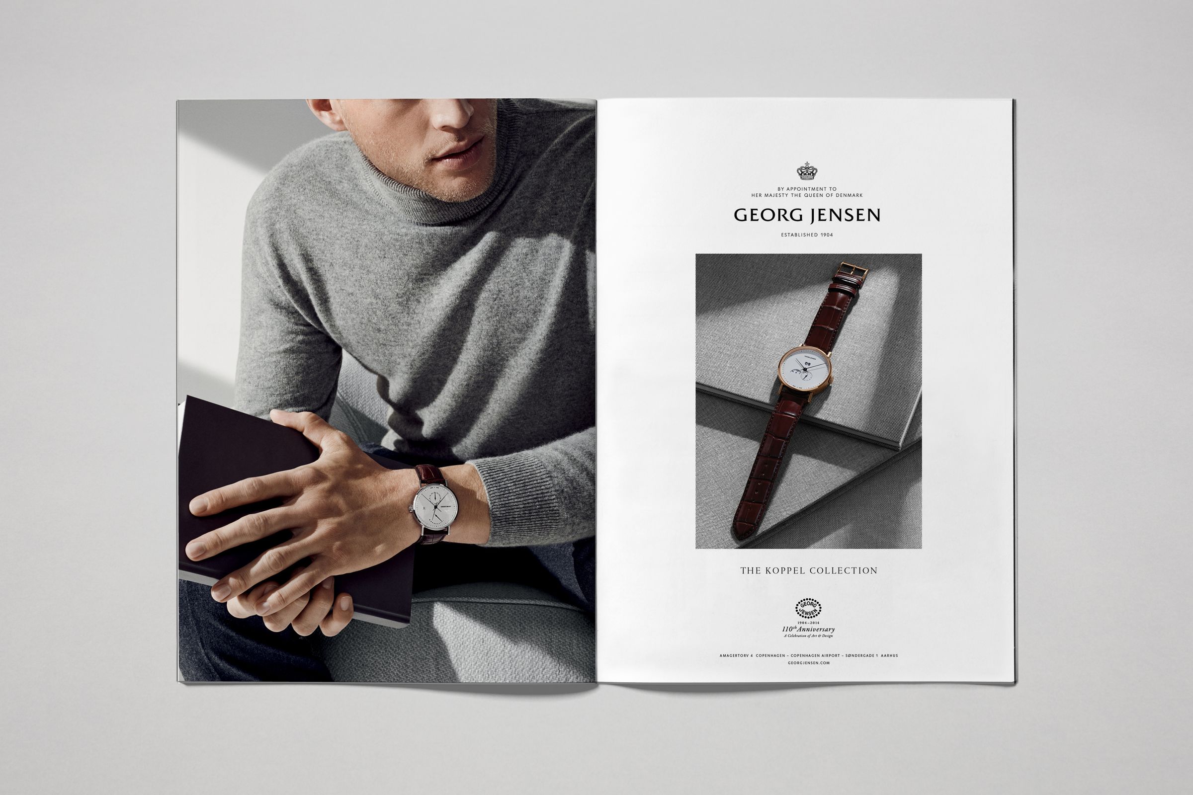 Georg Jensen men's watches campaign photographed by Hasse Nielsen and Toby McFarlan Pond