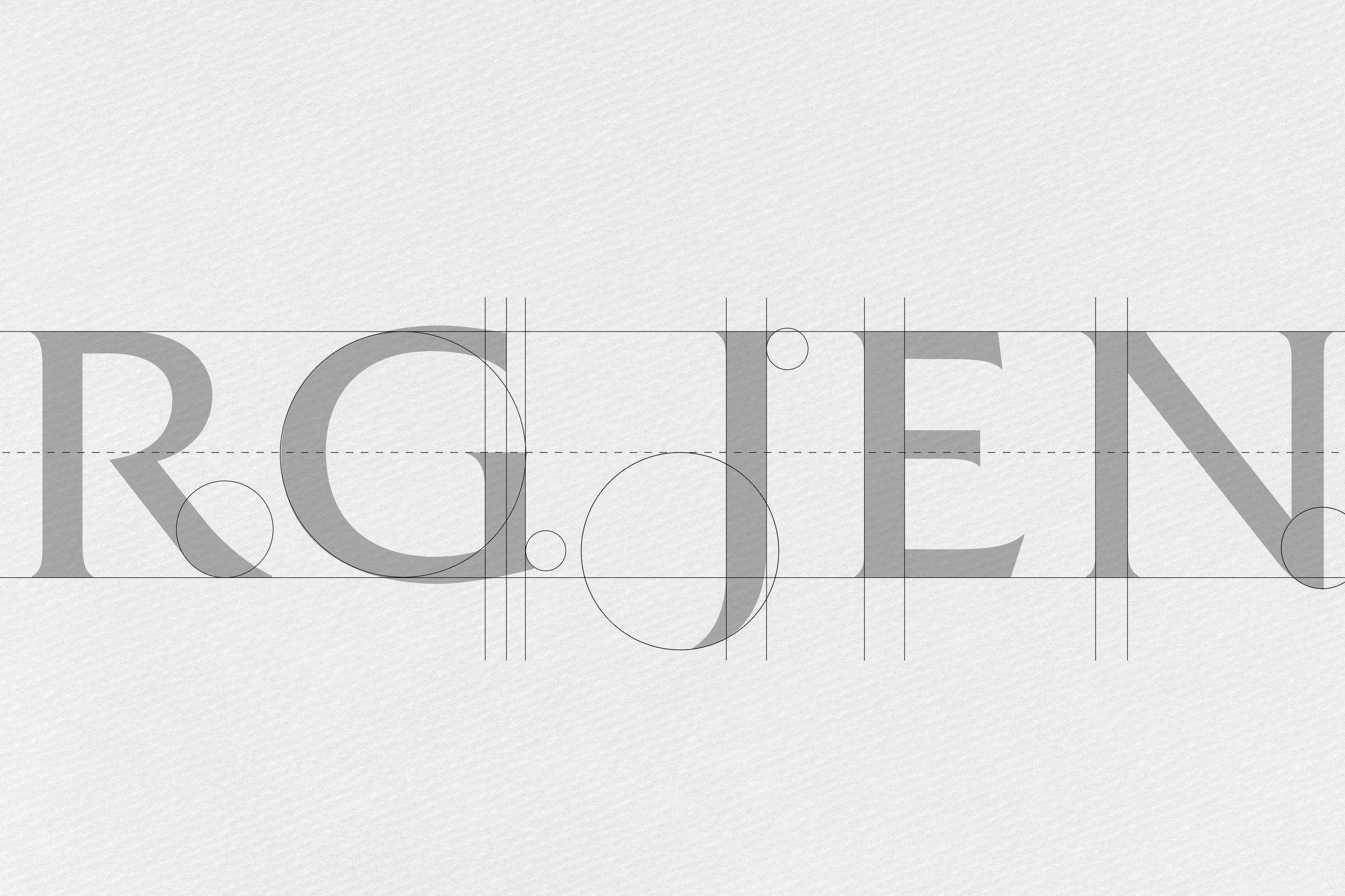 Georg Jensen logo typography geometry detail