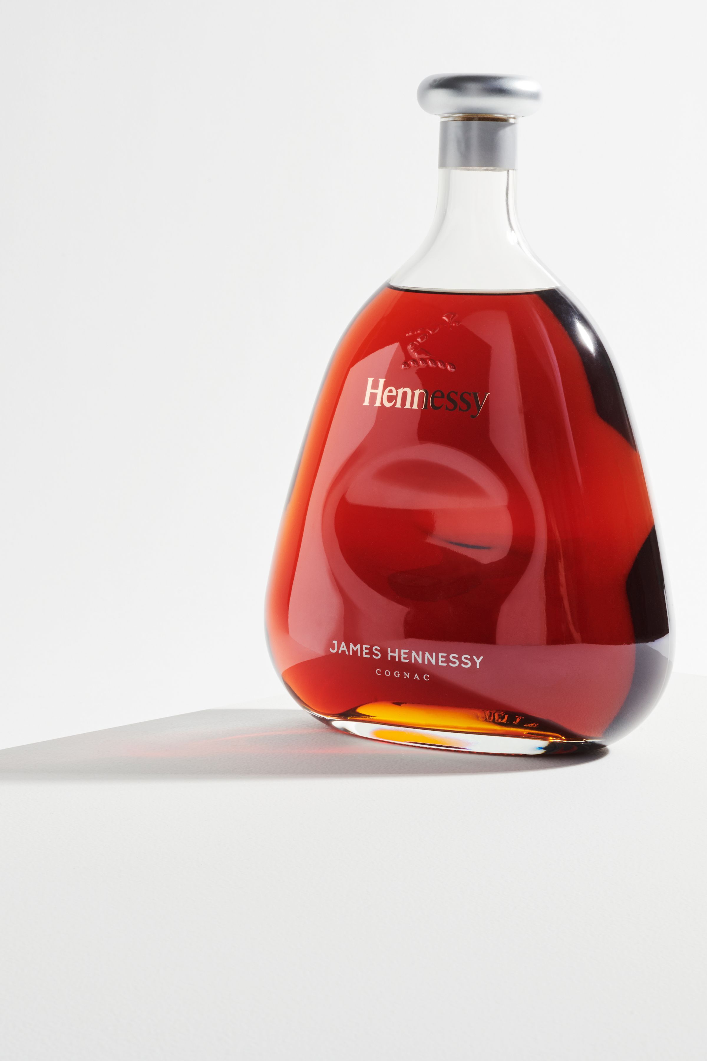 James Hennessy logo applied to bottle