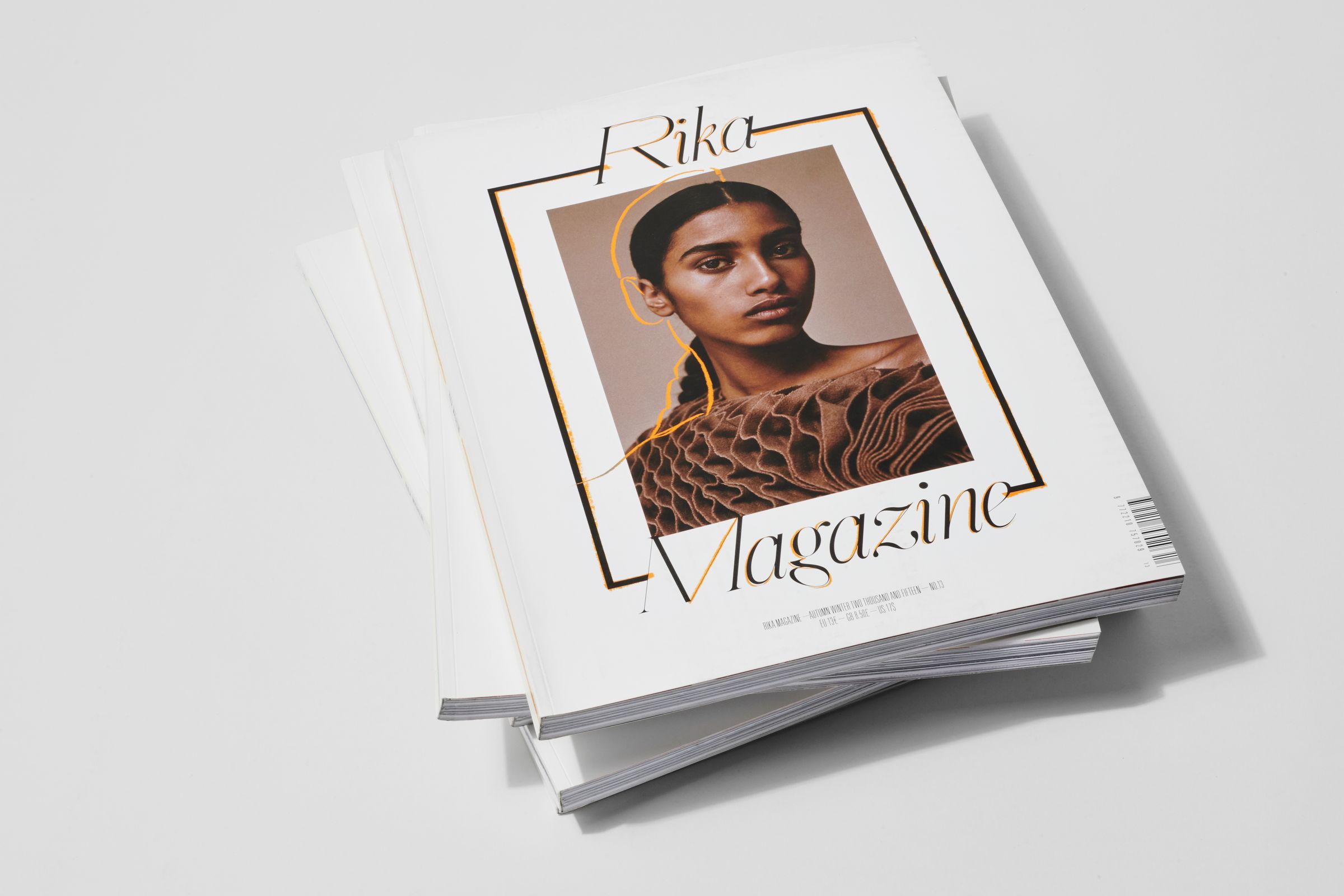 Rika Magazine issue no. 13 cover featuring Imaan Hammam photographed by Charlotte Wales
