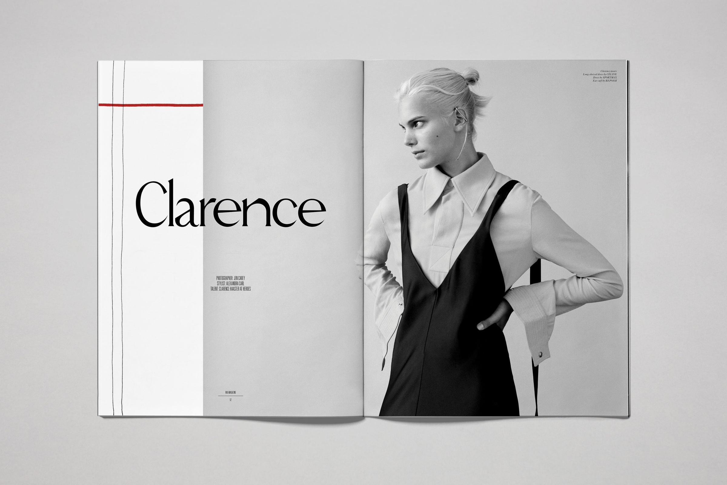 Rika Magazine issue no. 15 Clarence Haaster photographed by Jen Carey