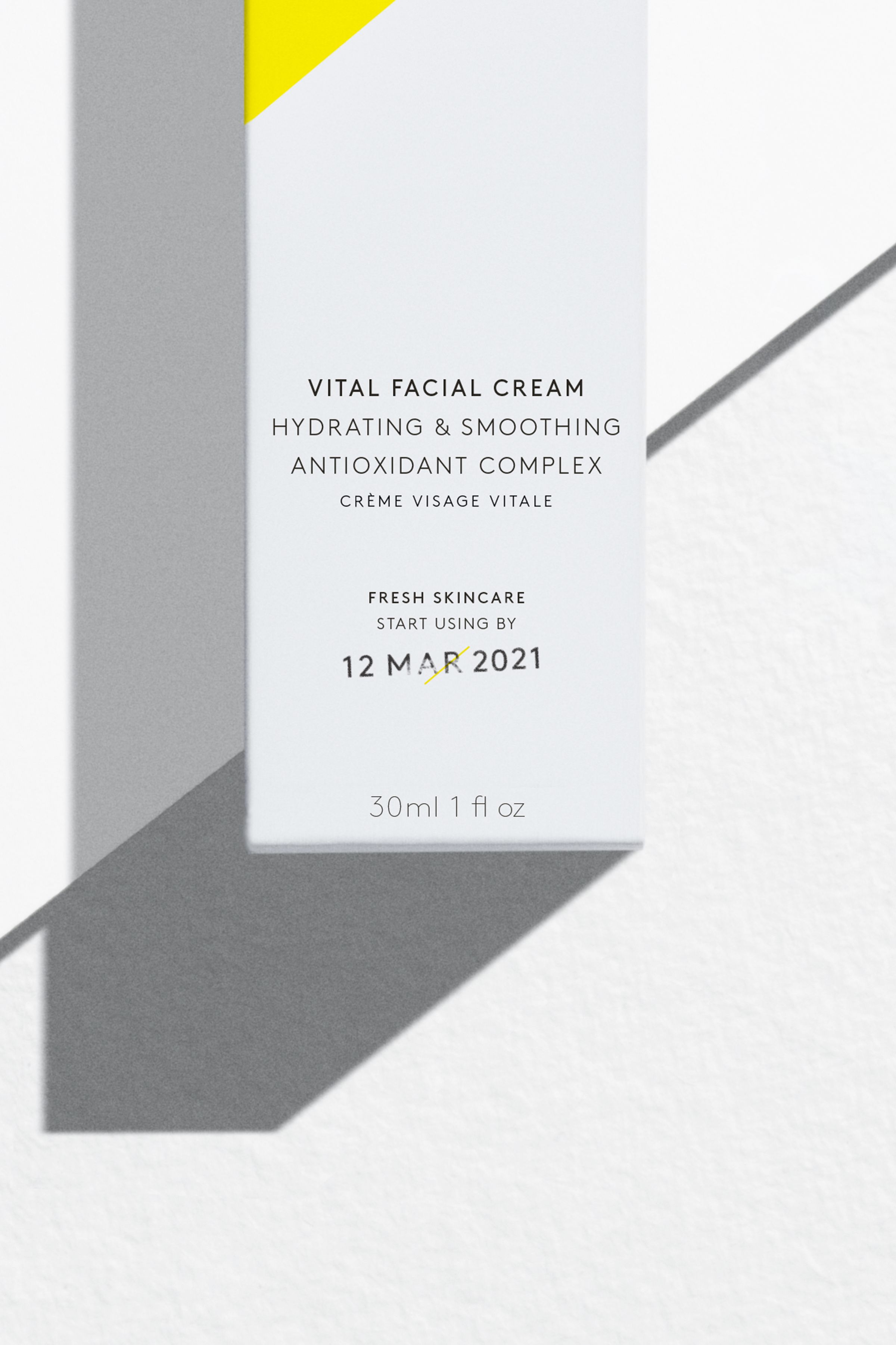 Nuori vital facial cream packaging design detail
