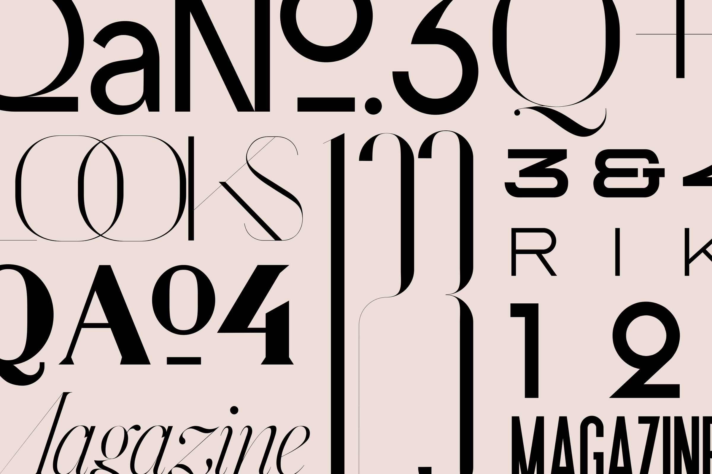 Rika Magazine typography