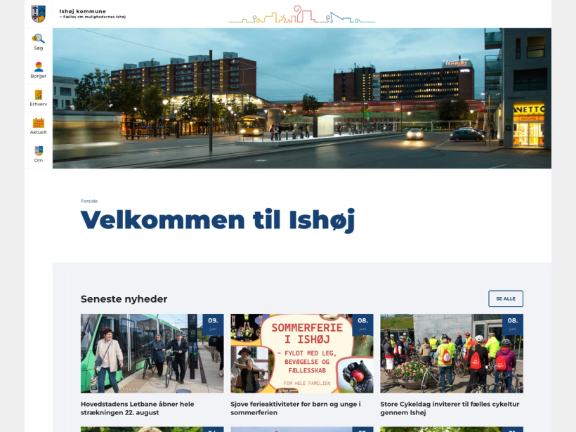 デンマーク イショジ市ウェブサイト