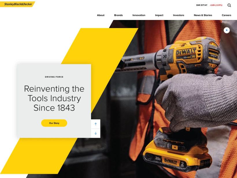 Stanley Black & Decker Homepage