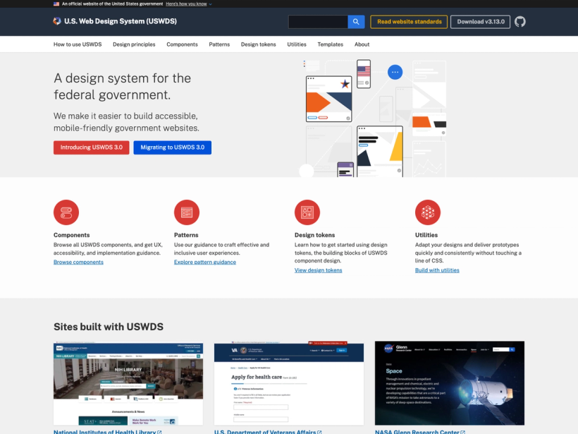 U.S. Web Design System (USWDS)
