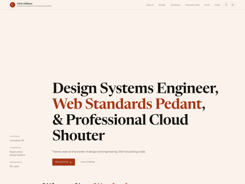 Chris Gibbons - Principal Design Systems Engineer