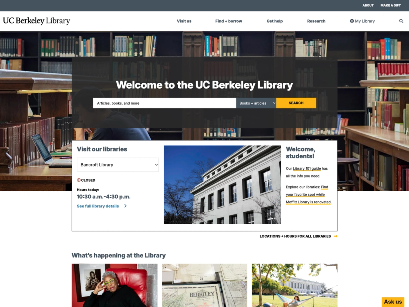 カリフォルニア大学バークレー校図書館
