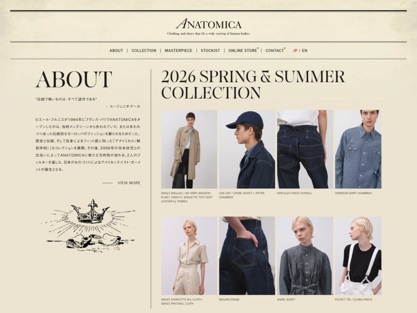 ANATOMICA【Official Site】 