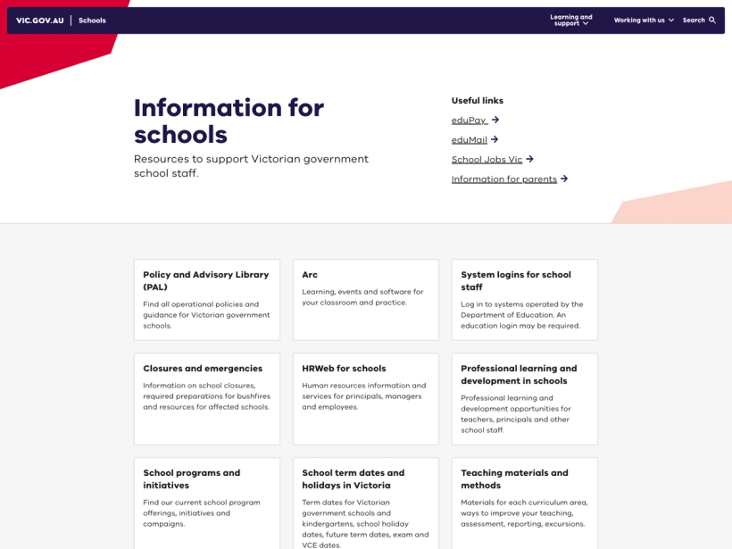 Information for schools | schools.vic.gov.au