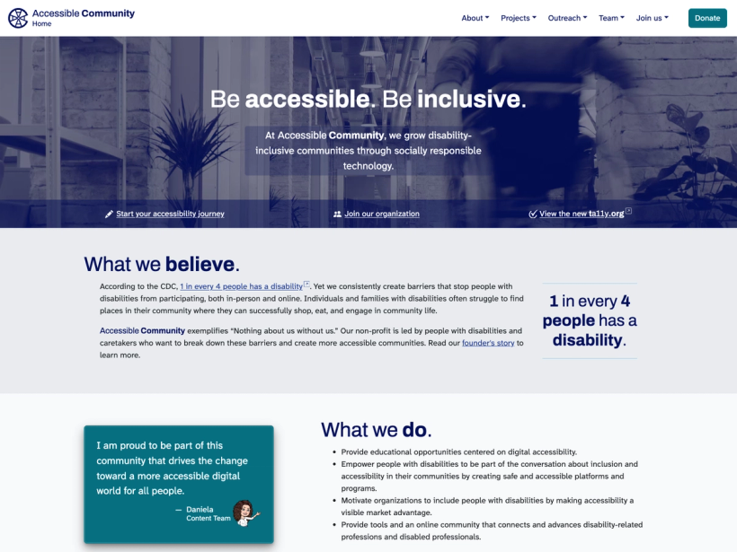 Accessible Community