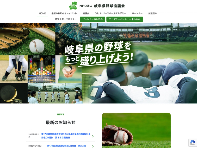 NPO法人 岐阜県野球協議会