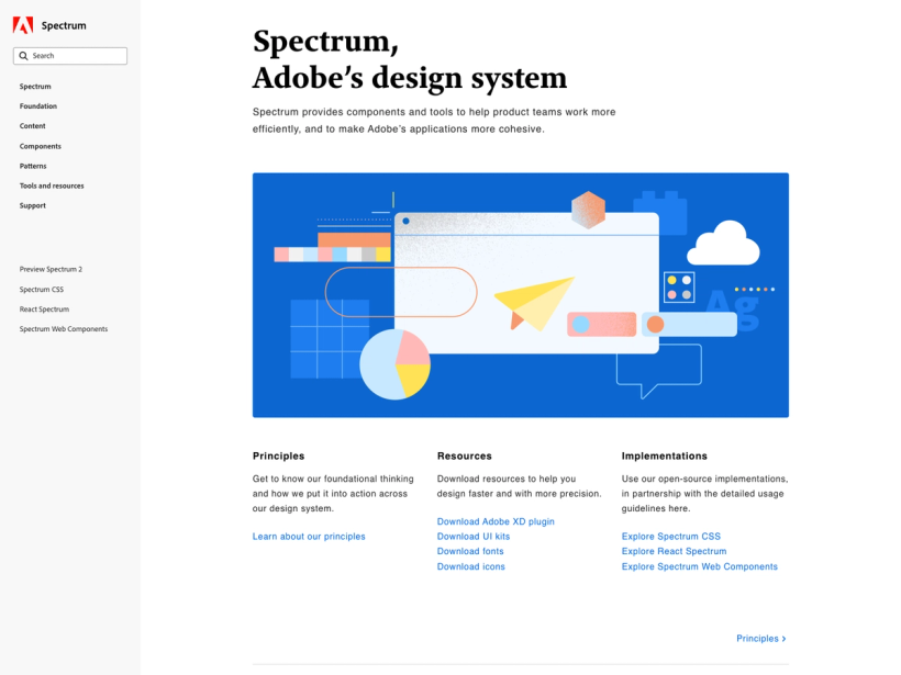 Spectrum, Adobe’s design system