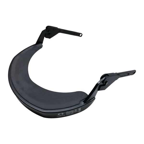 Black KASK Superplasma mesh visor carrier with rubber brim seal and two pivoting 30 mm slot arms, made by Hellberg
