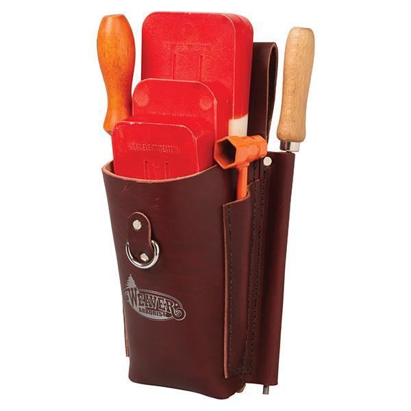 leather wedge pouch