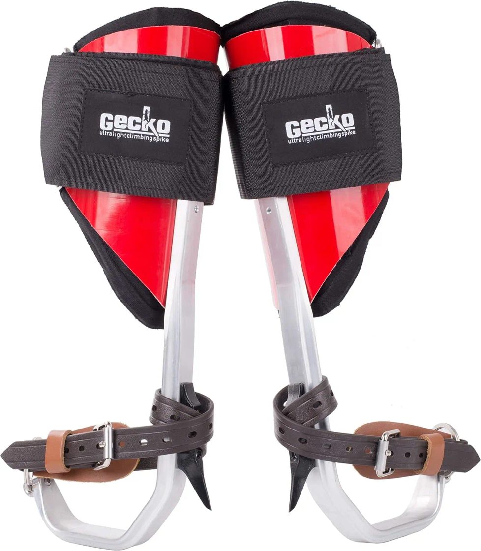 aluminum pole climbers with straps
