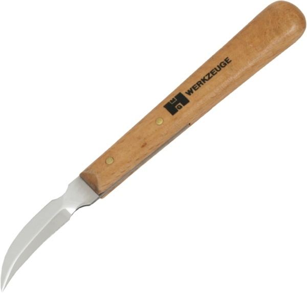 double sided curved wood carving knife
