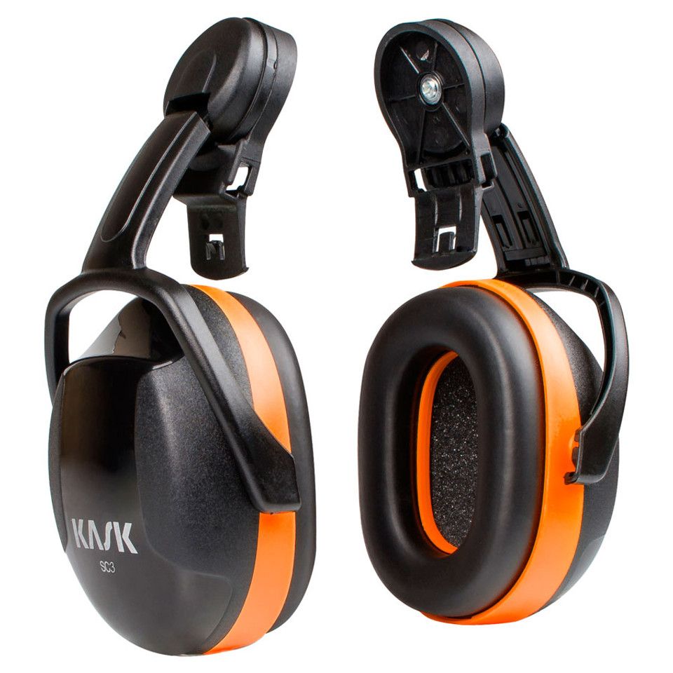 Orange Kask Ear Muffs
