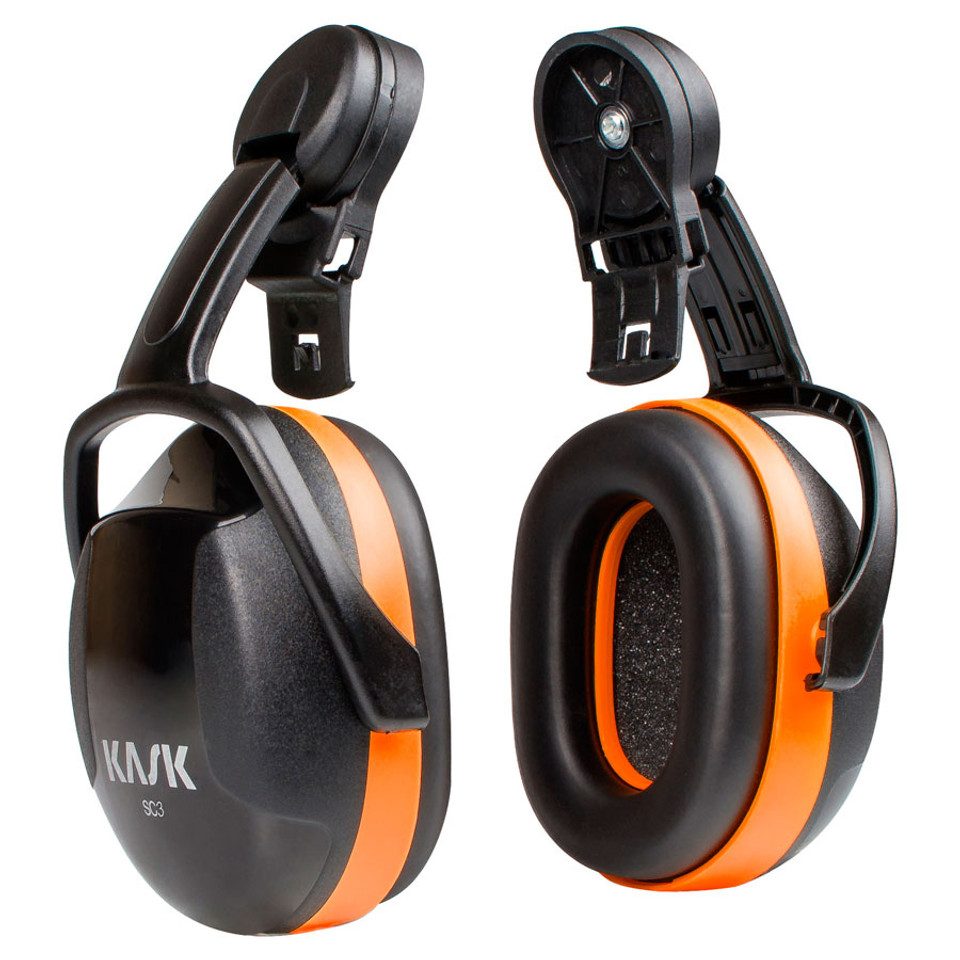 Orange Kask Ear Muffs