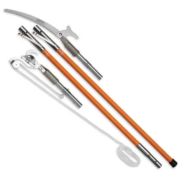 quick change pruner and saw pole set
