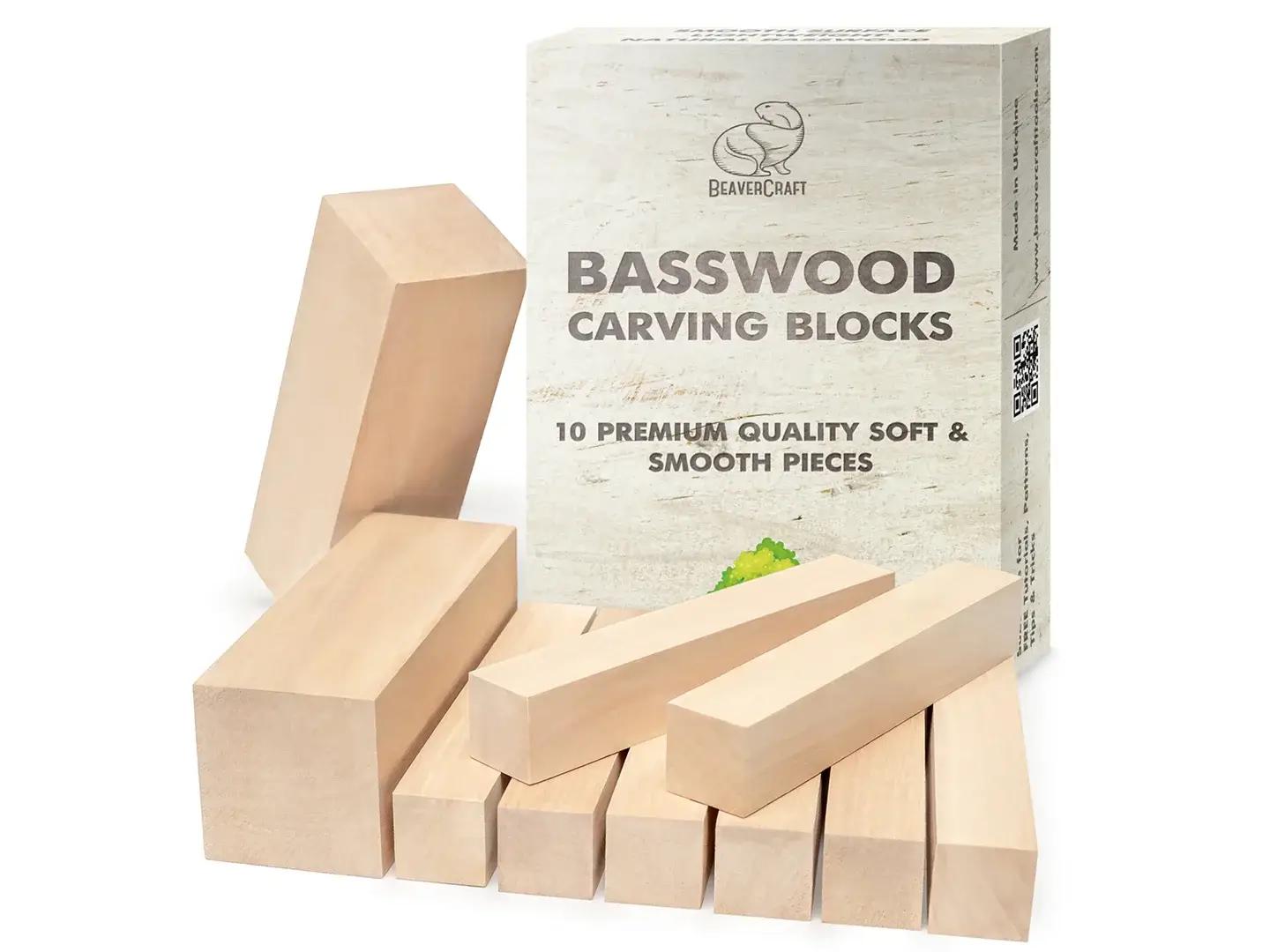 Set of Basswood Carving Blocks