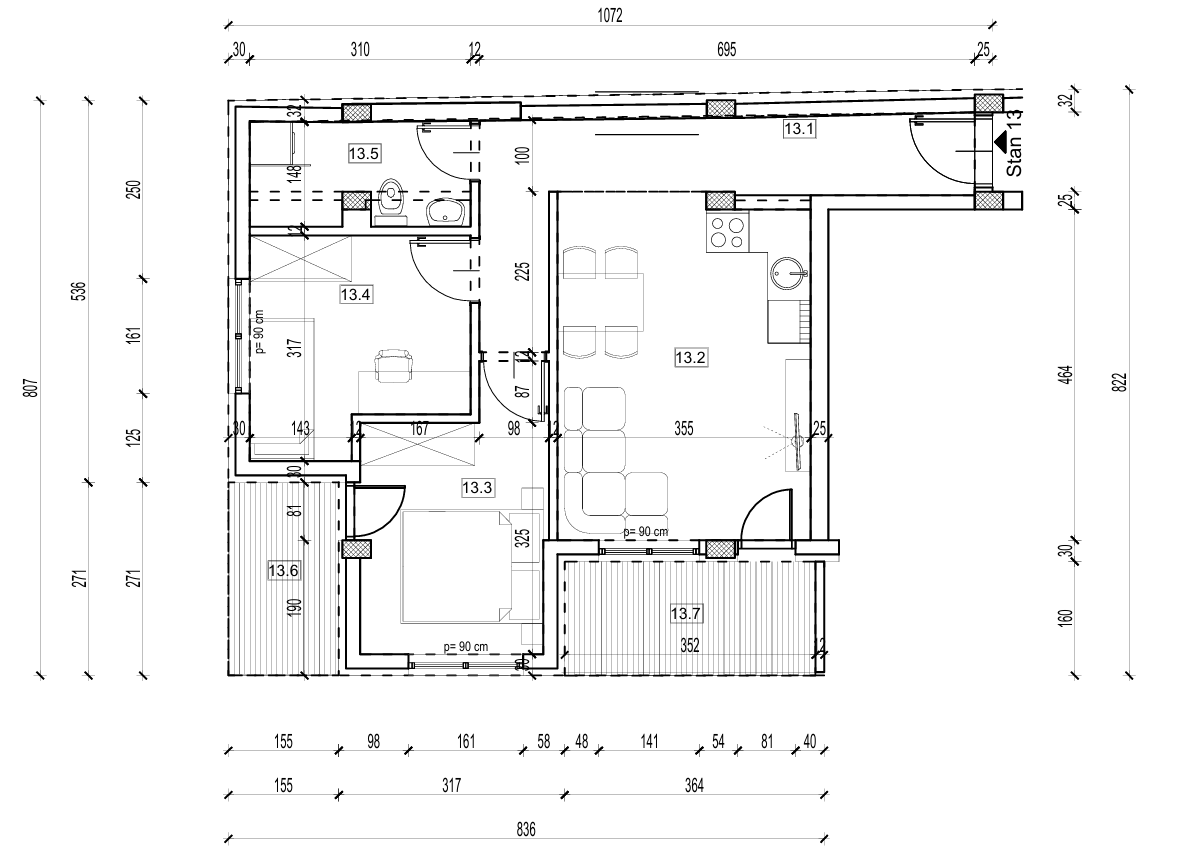 Apartment measurements